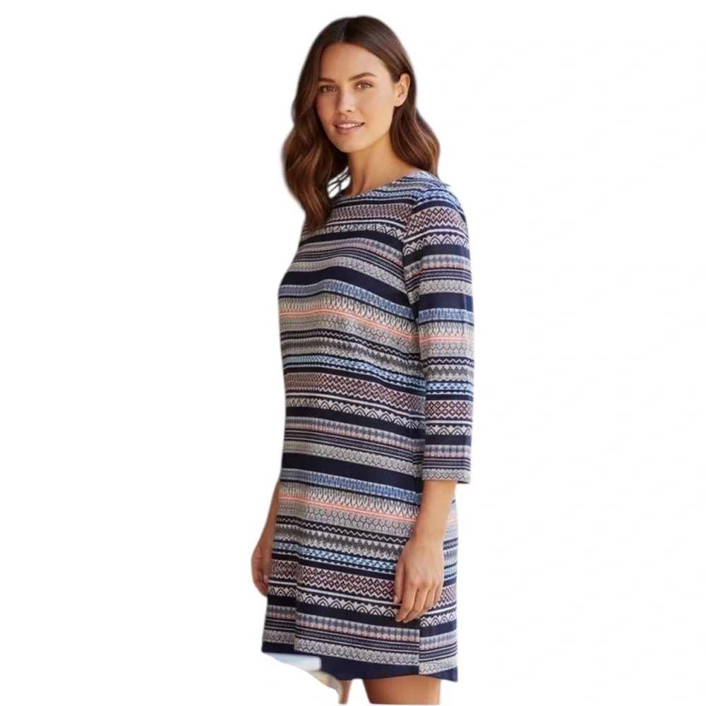 J.Crew Multicolor Striped Long Sleeve Dress‎ Size 2